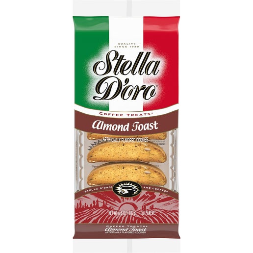 Stella D'oro Almond Toast Coffee Cookie 6.6oz 6ct